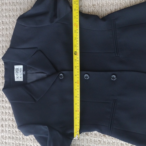 Kasper Black Blazer and Skirt Set Size 6 Petite - Picture 10 of 17